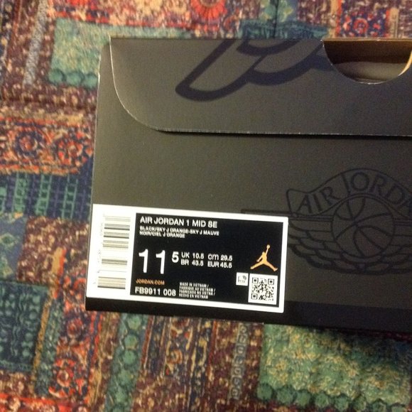 Air Jordan 1 Mid SE Men's Multicolor Sneakers - USA Size:11.5 - New in Box - Picture 10 of 11